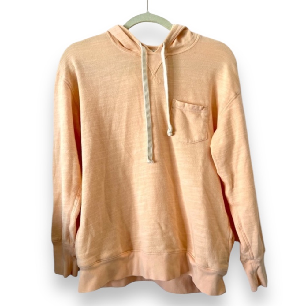J. Crew Vintage Fleece Hoodie‎ Lightweight Sweatshirt in light pink size XS
